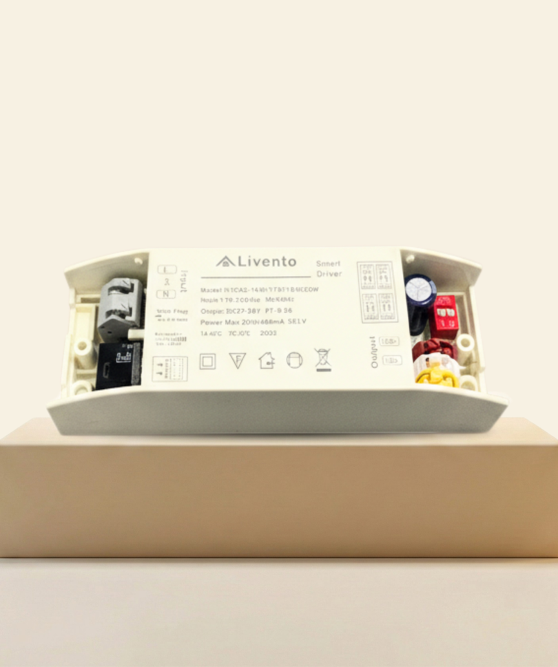 COB LED Driver 15–20W (1–10V Dimmable, BLE Mesh Enabled)