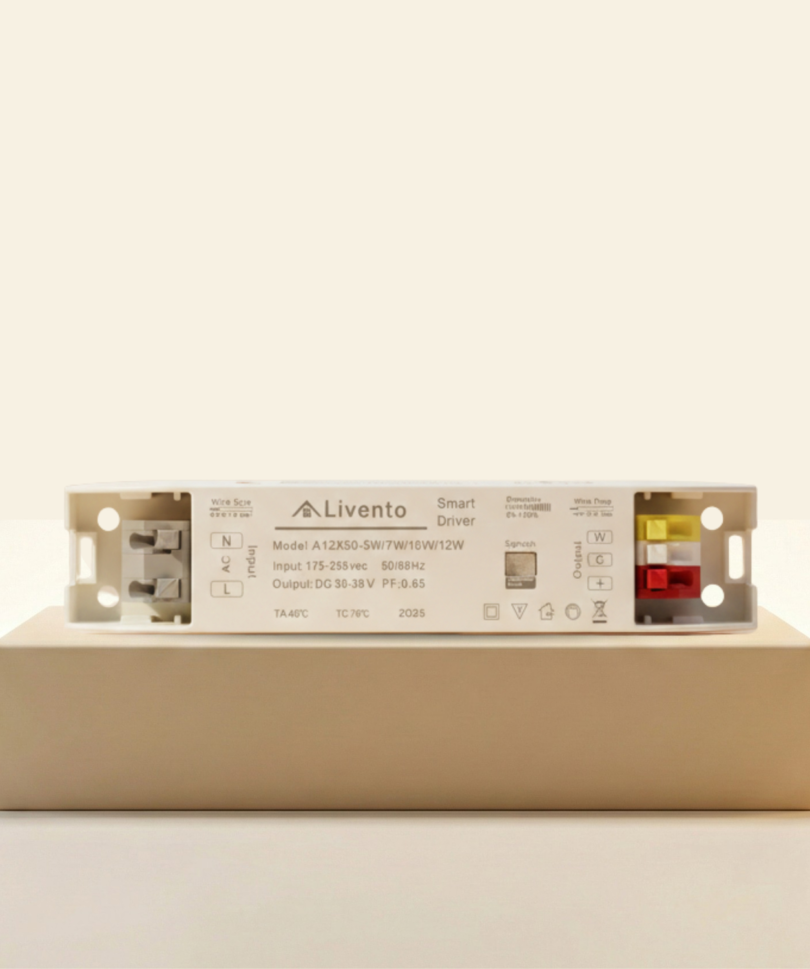 COB LED Driver 5–12W (1–10V Dimmable, BLE Mesh Enabled)